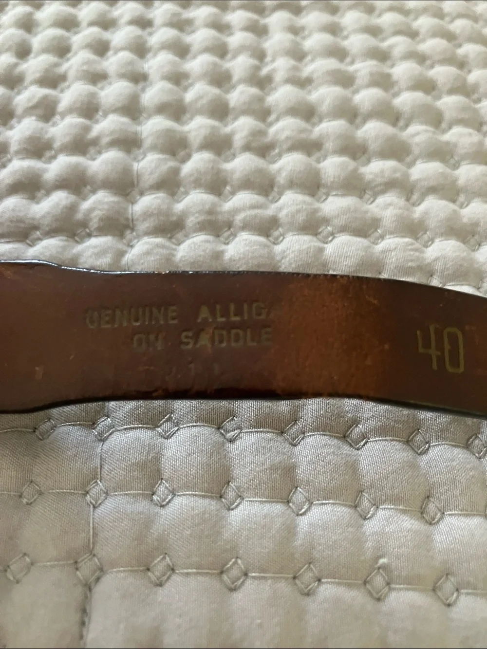 VTG Braided Brown Women's Belt with Gold-Tone Buckle